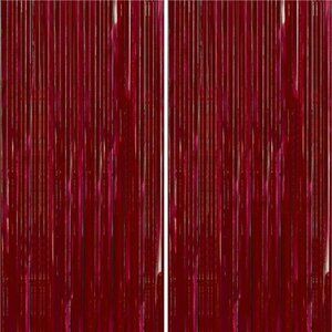 Red Streamers Fringe Curtain Backdrop Party Decorations Birthday Graduation Bach